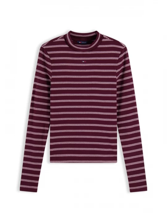Foto van product Tommy Jeans Shirt 'ESSENTIAL' rosé / wijnrood