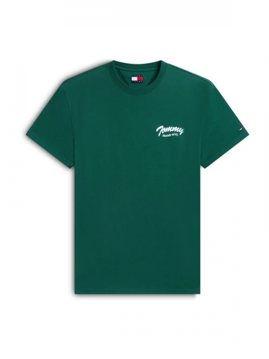 Foto van product Tommy Jeans Shirt geel / donkergroen / wit