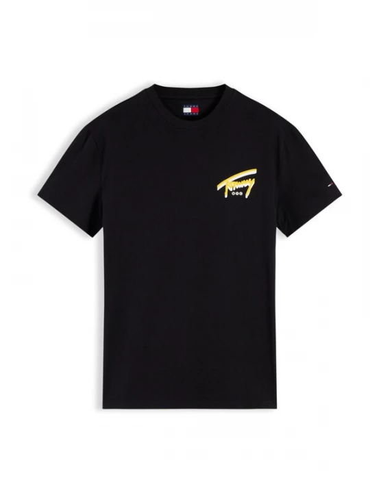 Foto van product Tommy Jeans Shirt geel / zwart / wit