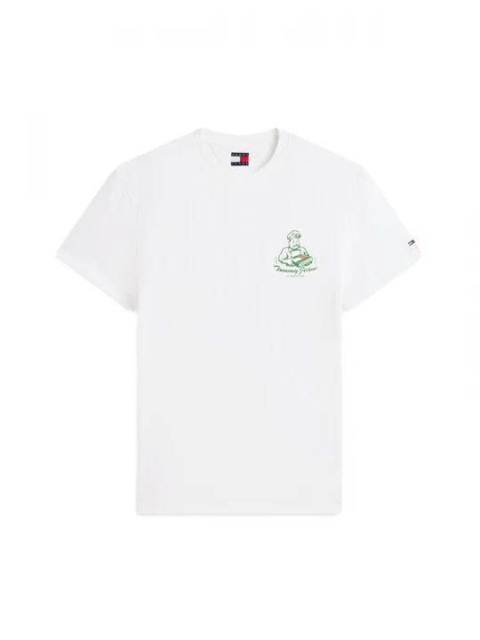 Foto van product Tommy Jeans Shirt groen / donkergroen / wit