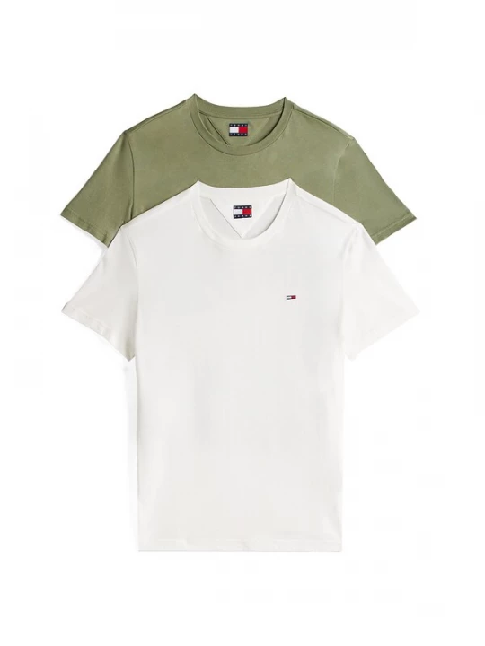 Foto van product Tommy Jeans Shirt groen / wit