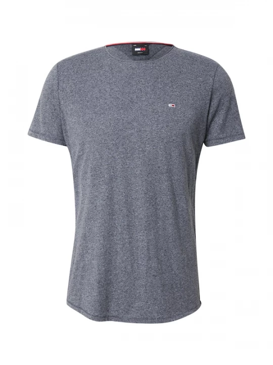 Foto van product Tommy Jeans Shirt 'Jaspe' navy / grijs gemêleerd / rood / wit