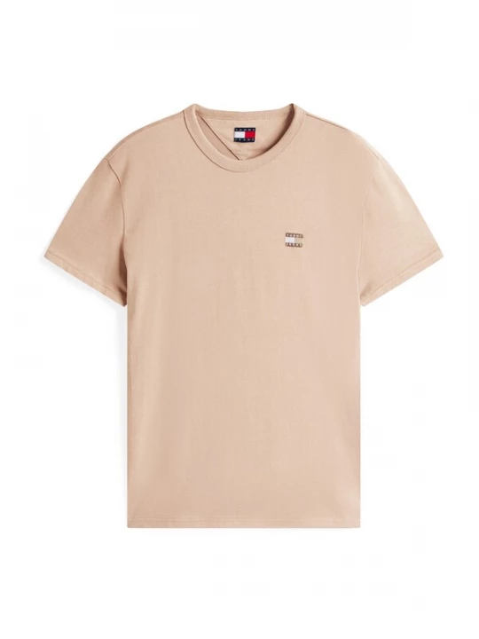 Foto van product Tommy Jeans Shirt lichtbeige / donkerbruin / taupe / wit