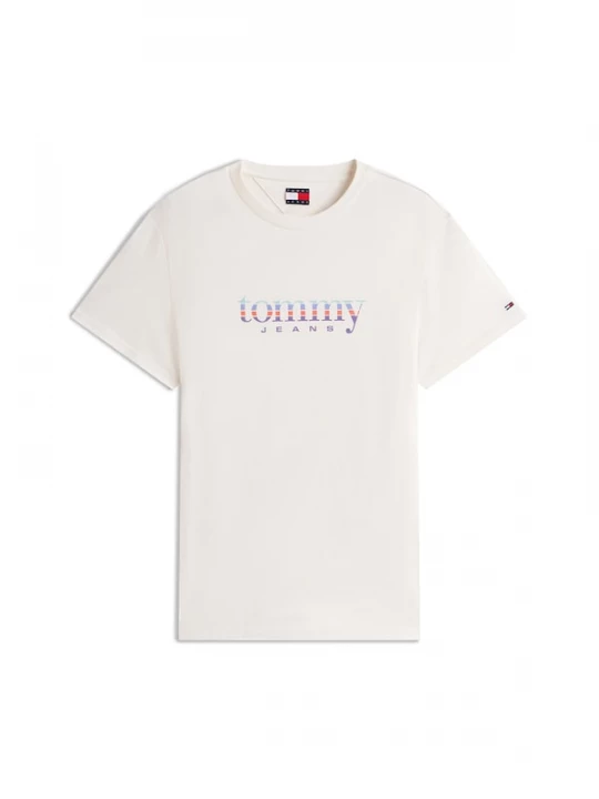 Foto van product Tommy Jeans Shirt lichtblauw / lavendel / donkeroranje / wit