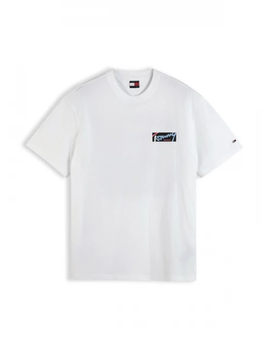 Foto van product Tommy Jeans Shirt lichtblauw / lichtroze / zwart / wit