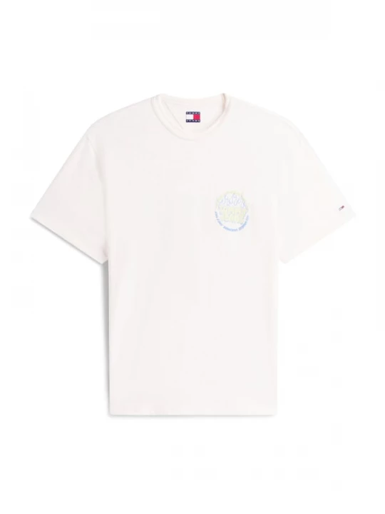 Foto van product Tommy Jeans Shirt lichtblauw / limoen / natuurwit