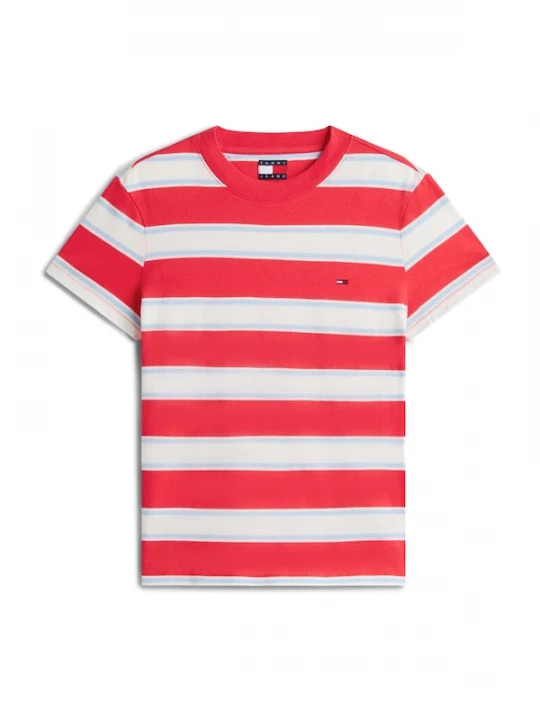 Foto van product Tommy Jeans Shirt lichtblauw / rood / wit