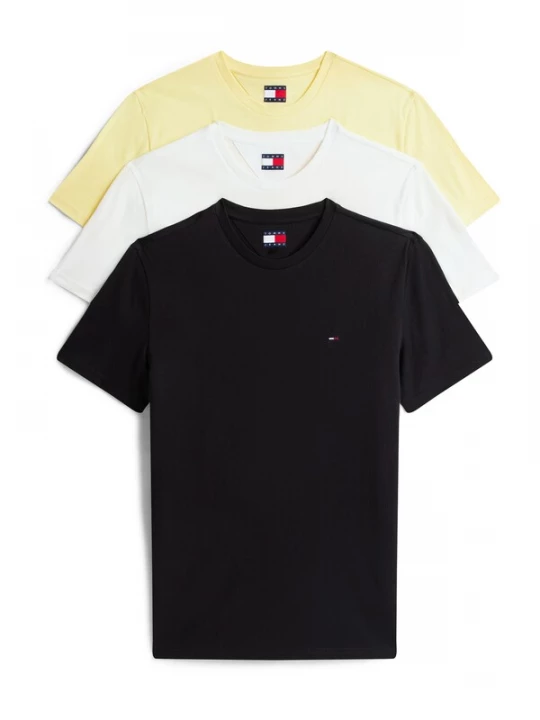 Foto van product Tommy Jeans Shirt lichtgeel / zwart / wit