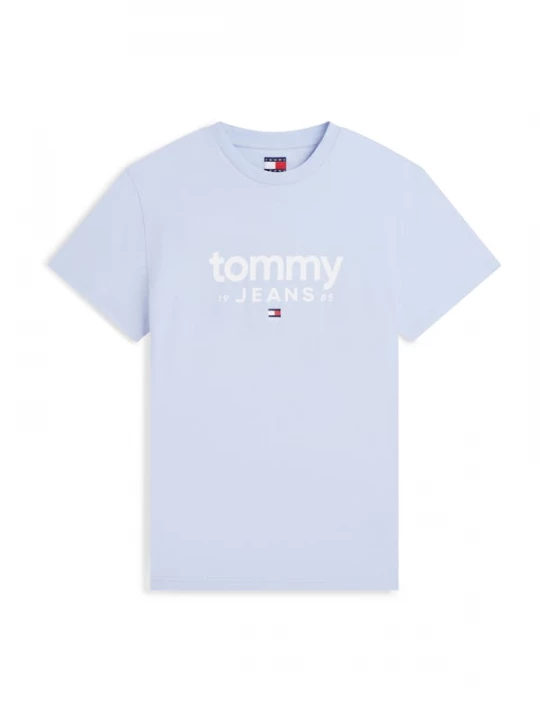 Foto van product Tommy Jeans Shirt 'Logo Graphic Slim' duifblauw / wit