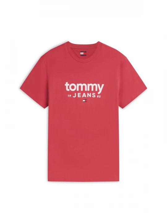 Foto van product Tommy Jeans Shirt 'Logo Graphic Slim' lichtrood / wit