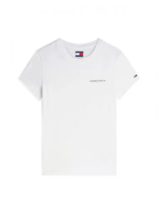 Foto van product Tommy Jeans Shirt 'Logo Slim' wit