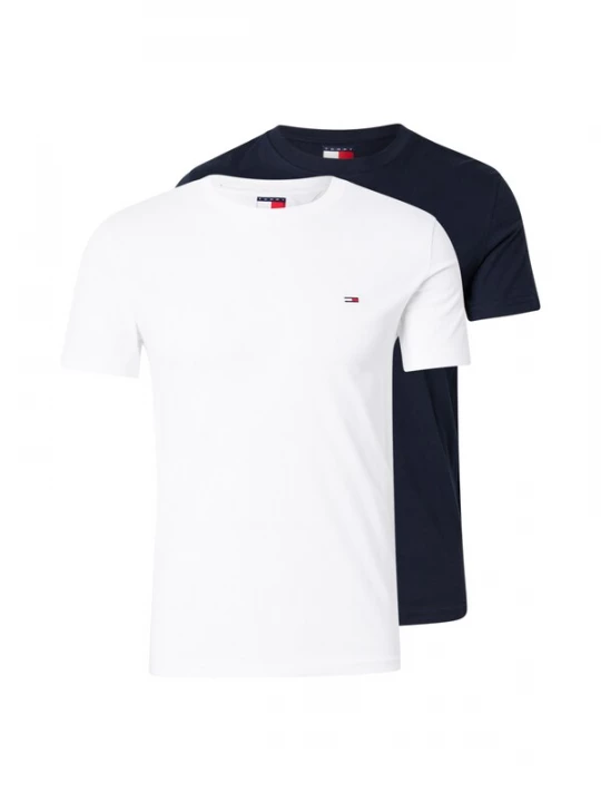 Foto van product Tommy Jeans Shirt nachtblauw / wit