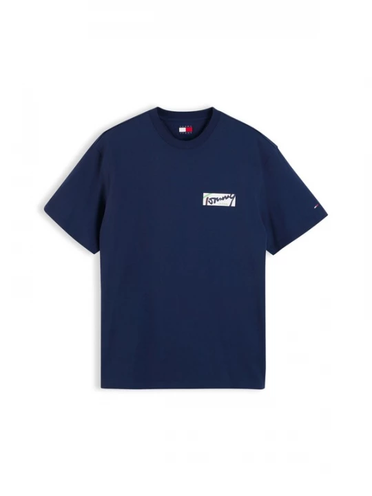 Foto van product Tommy Jeans Shirt navy / chocoladebruin / groen / wit