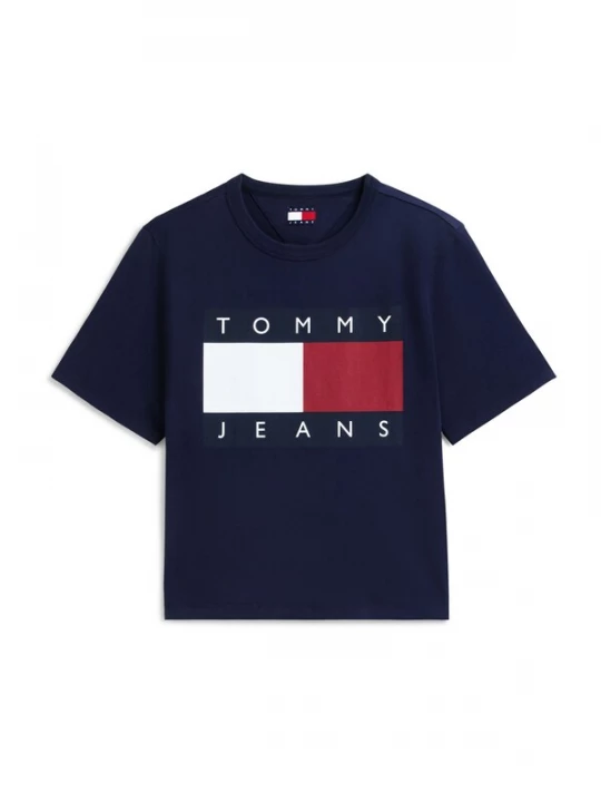 Foto van product Tommy Jeans Shirt navy / donkerrood / wit
