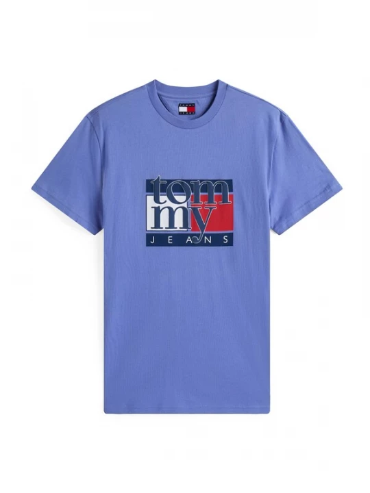 Foto van product Tommy Jeans Shirt navy / hemelsblauw / rood / wit