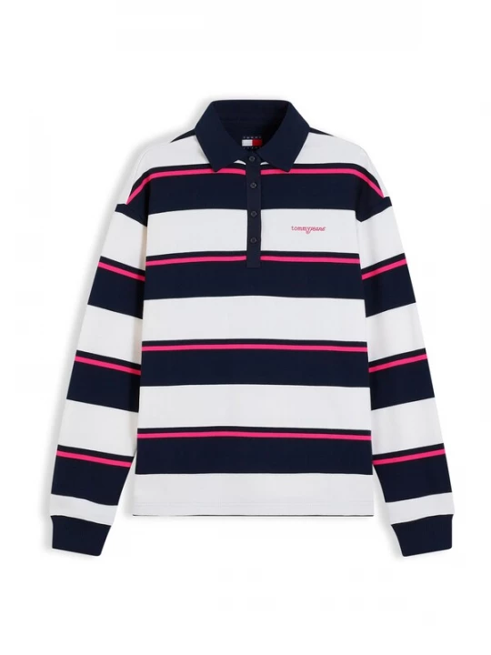 Foto van product Tommy Jeans Shirt navy / pink / wit