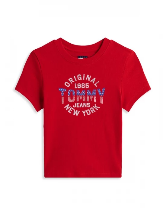 Foto van product Tommy Jeans Shirt 'New York' blauw / rood / offwhite