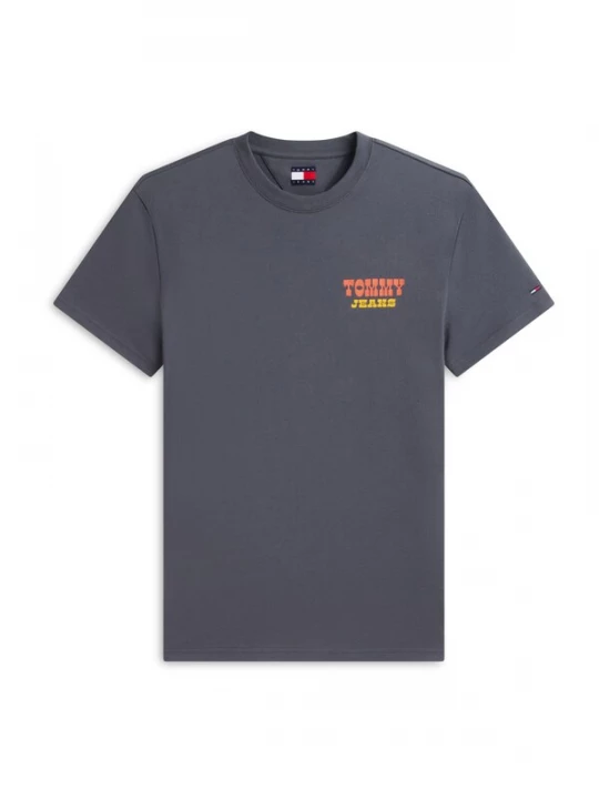 Foto van product Tommy Jeans Shirt opaal / geel / donkergrijs / knalrood
