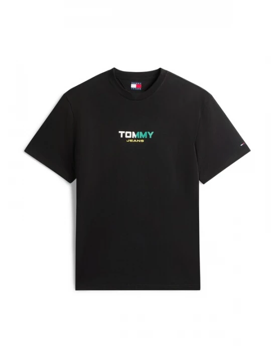 Foto van product Tommy Jeans Shirt pasteelgeel / groen / zwart / wit