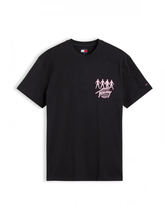 Foto van product Tommy Jeans Shirt pink / zwart