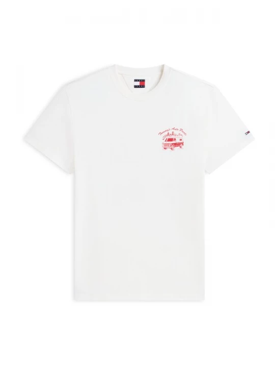 Foto van product Tommy Jeans Shirt rood / wit