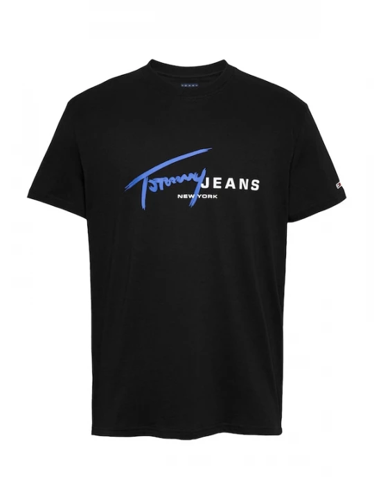 Foto van product Tommy Jeans Shirt royal blue / koningsblauw / zwart / wit
