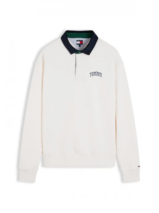 Foto van product Tommy Jeans Shirt 'Rugby' blauw / wit