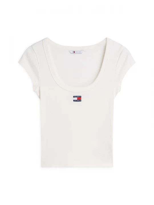 Foto van product Tommy Jeans Shirt 'Tommy Badge Slim' navy / rood / wit