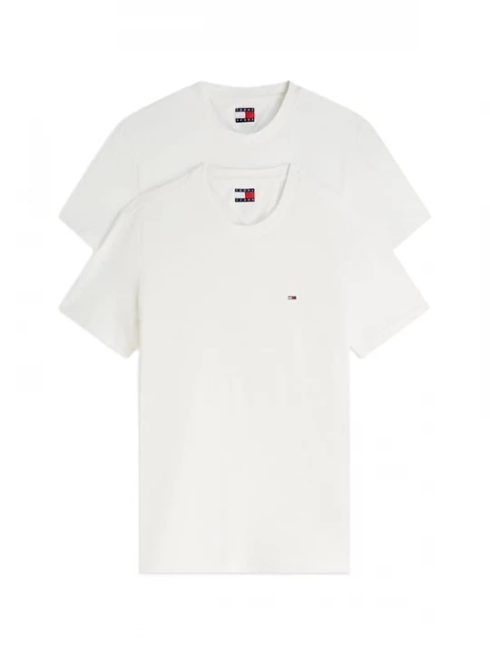 Foto van product Tommy Jeans Shirt 'Tommy Flag Extra Slim T' wit