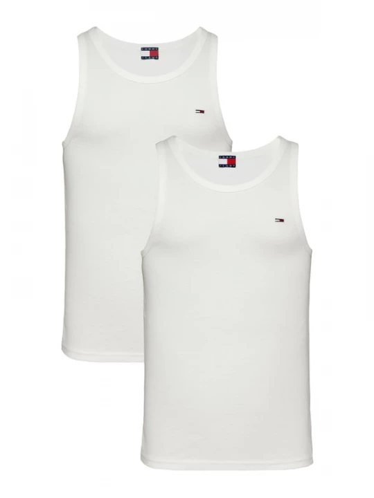 Foto van product Tommy Jeans Shirt 'Tommy Flag Extra Slim Tank' wit