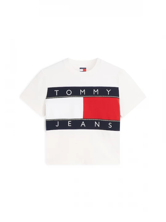 Foto van product Tommy Jeans Shirt 'Tommy Flag' navy / rood / wit