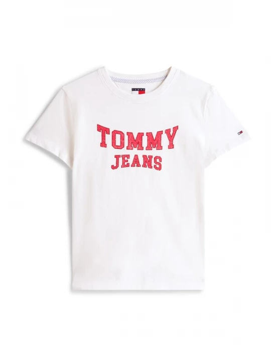 Foto van product Tommy Jeans Shirt 'VARSITY' rood / wit