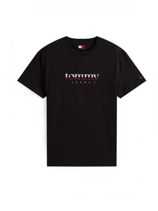 Foto van product Tommy Jeans Shirt wijnrood / zwart / wit