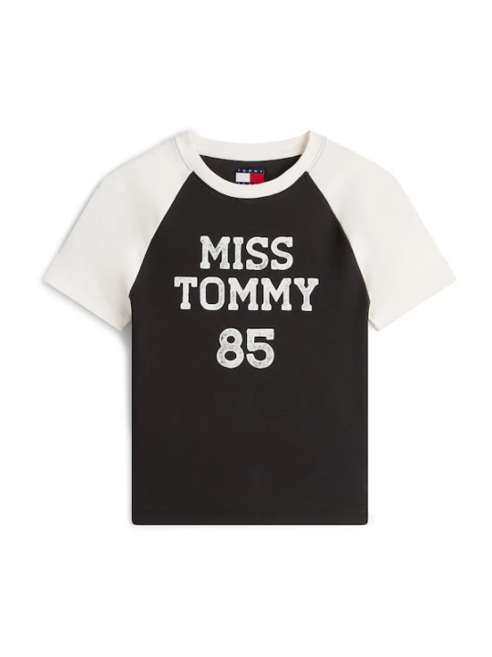 Foto van product Tommy Jeans Shirt zwart / wit