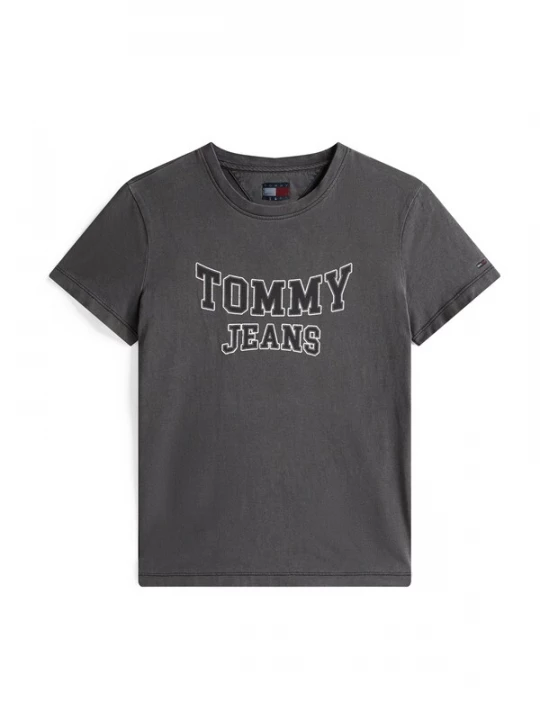 Foto van product Tommy Jeans Shirt zwart / zwart gemêleerd / wit