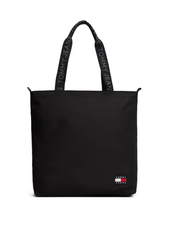 Foto van product Tommy Jeans Shopper 'Essential Repeat Logo Tote' zwart