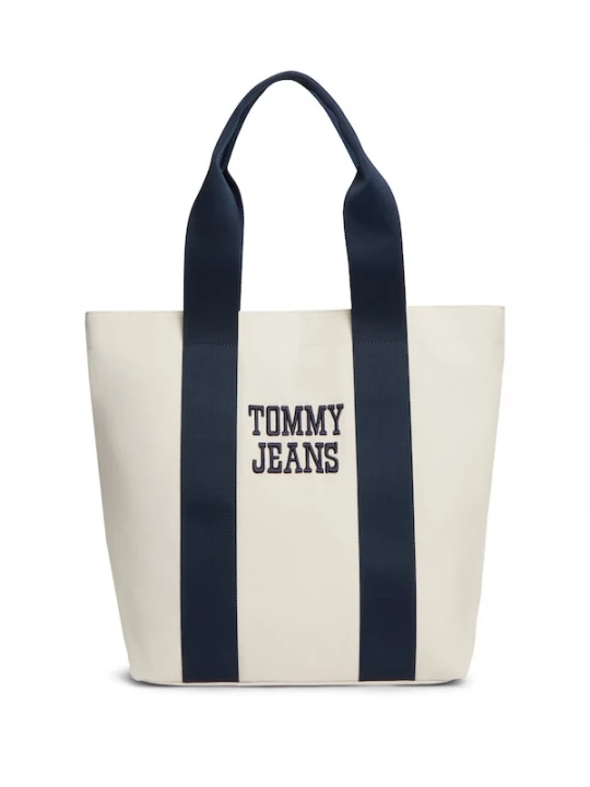 Foto van product Tommy Jeans Shopper 'Varsity' ecru / navy