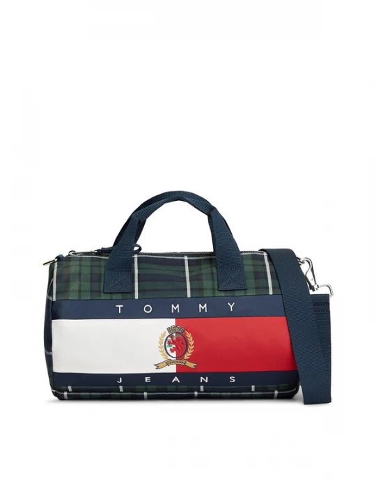 Foto van product Tommy Jeans Sporttas 'Archive Flag Badge' navy / donkergroen / rood / wit