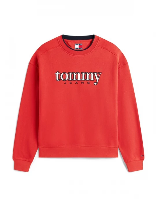 Foto van product Tommy Jeans Sweatshirt '90S' rood / zwart / wit