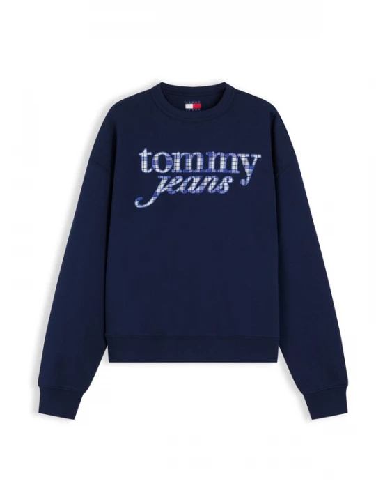 Foto van product Tommy Jeans Sweatshirt blauw / navy / zwart / offwhite