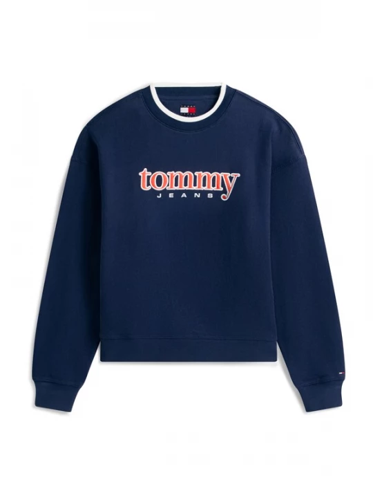Foto van product Tommy Jeans Sweatshirt donkerblauw / rood / wit