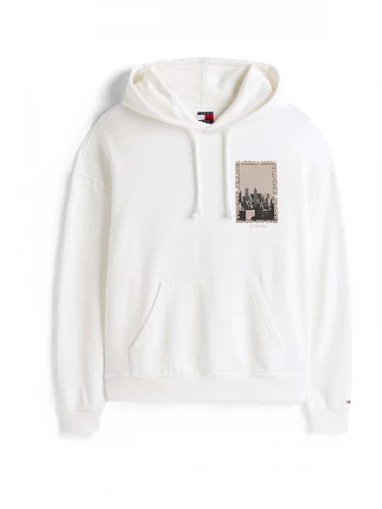 Foto van product Tommy Jeans Sweatshirt ecru / cappuccino / donkergrijs / zwart