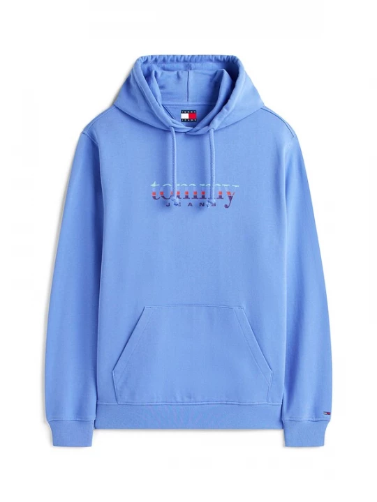 Foto van product Tommy Jeans Sweatshirt hemelsblauw / lichtblauw / donkerlila / rood