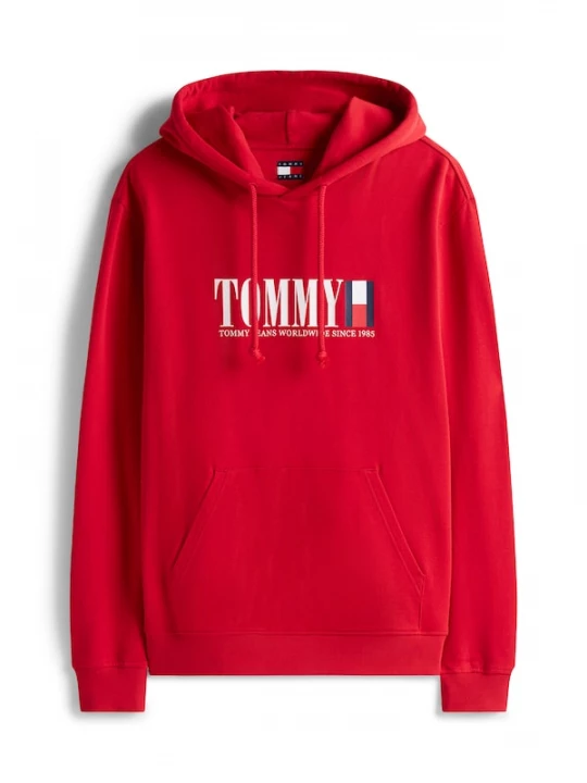 Foto van product Tommy Jeans Sweatshirt navy / rood / wit