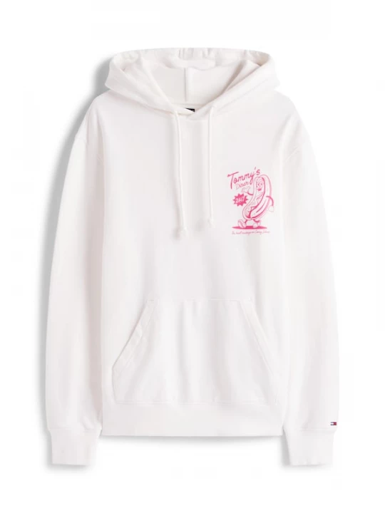 Foto van product Tommy Jeans Sweatshirt 'NOVELTY FAIR' rosa / wit