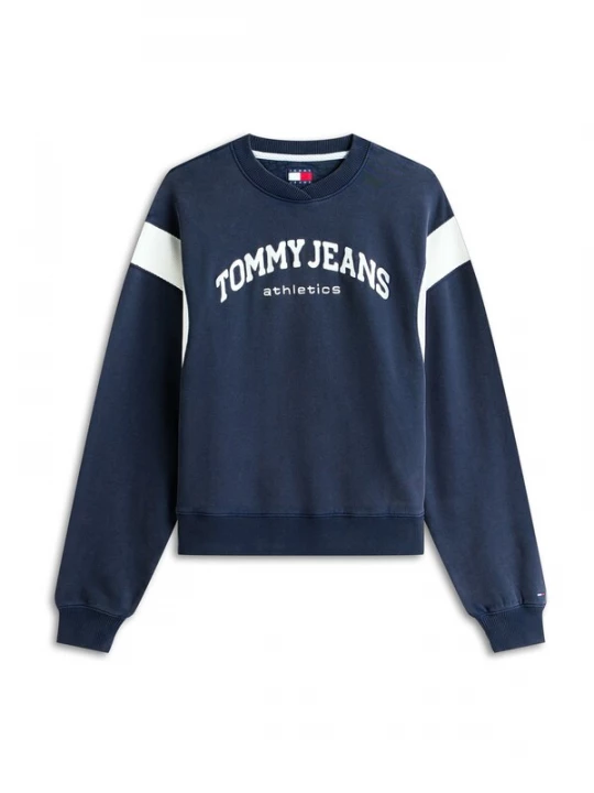 Foto van product Tommy Jeans Sweatshirt 'Varsity' blauw / wit