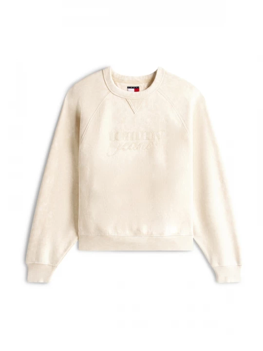 Foto van product Tommy Jeans Sweatshirt wolwit