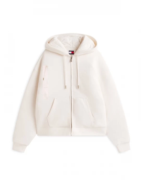 Foto van product Tommy Jeans Sweatvest natuurwit
