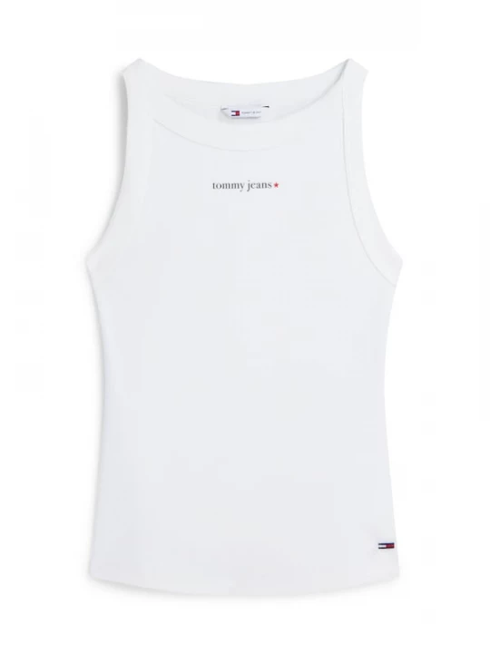 Foto van product Tommy Jeans Top 'Logo Slim Tank' navy / wit