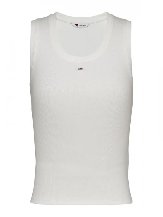 Foto van product Tommy Jeans Top 'Slim Tank' ecru